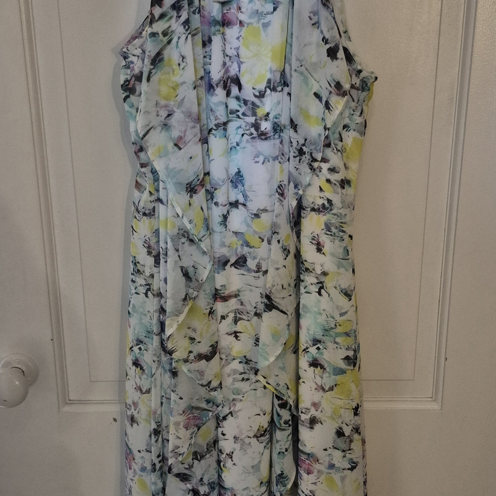 Thalia Sodi Multicolor Floral High Low Dress